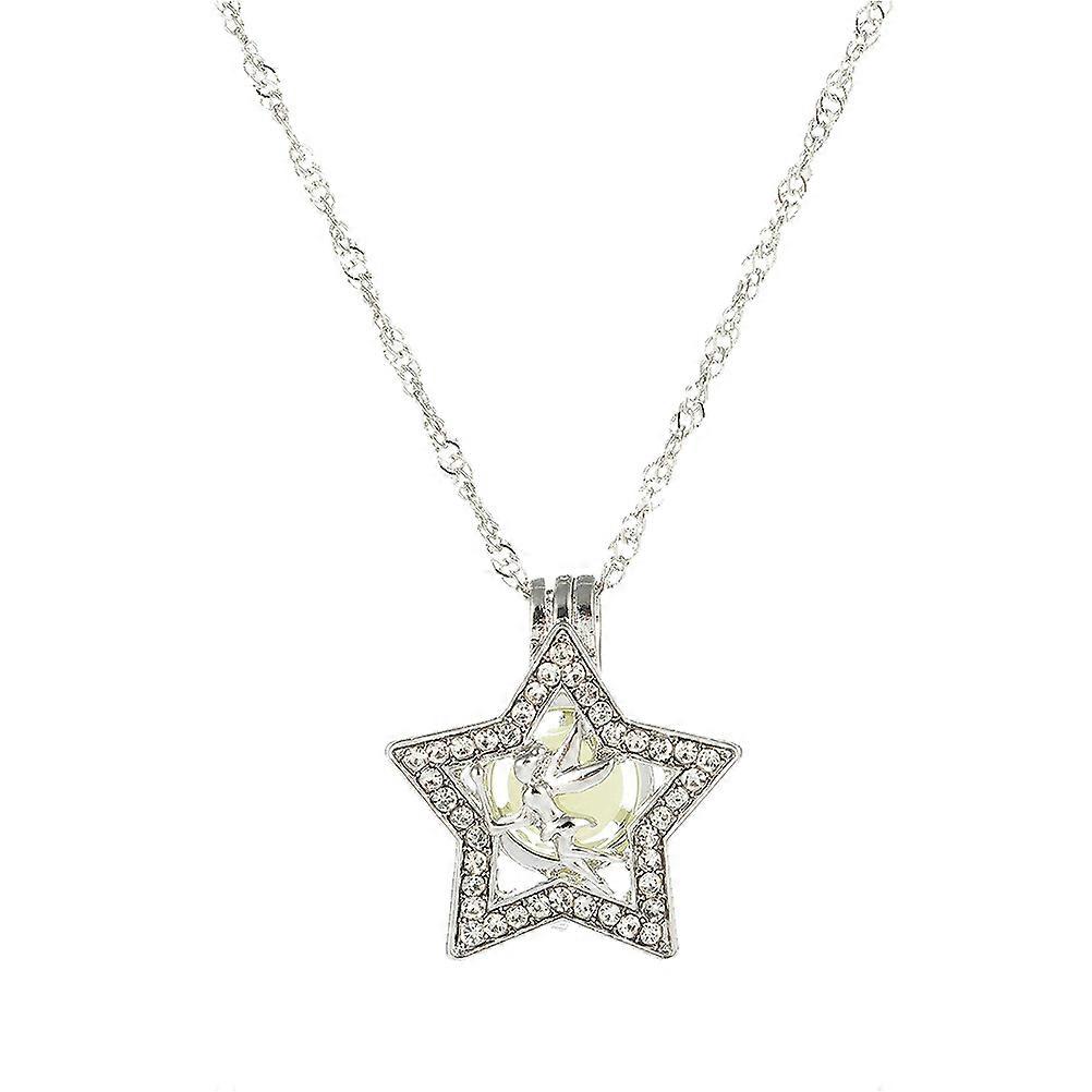 Luminous Pentagram Necklace Pendant for Decor Creative Necklace
