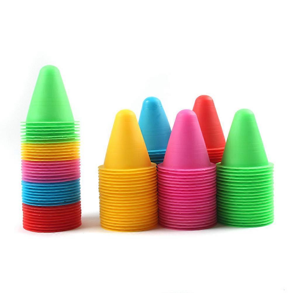 Roller Skating Cone Training Roadblock Cones for 50Pcs Assorted