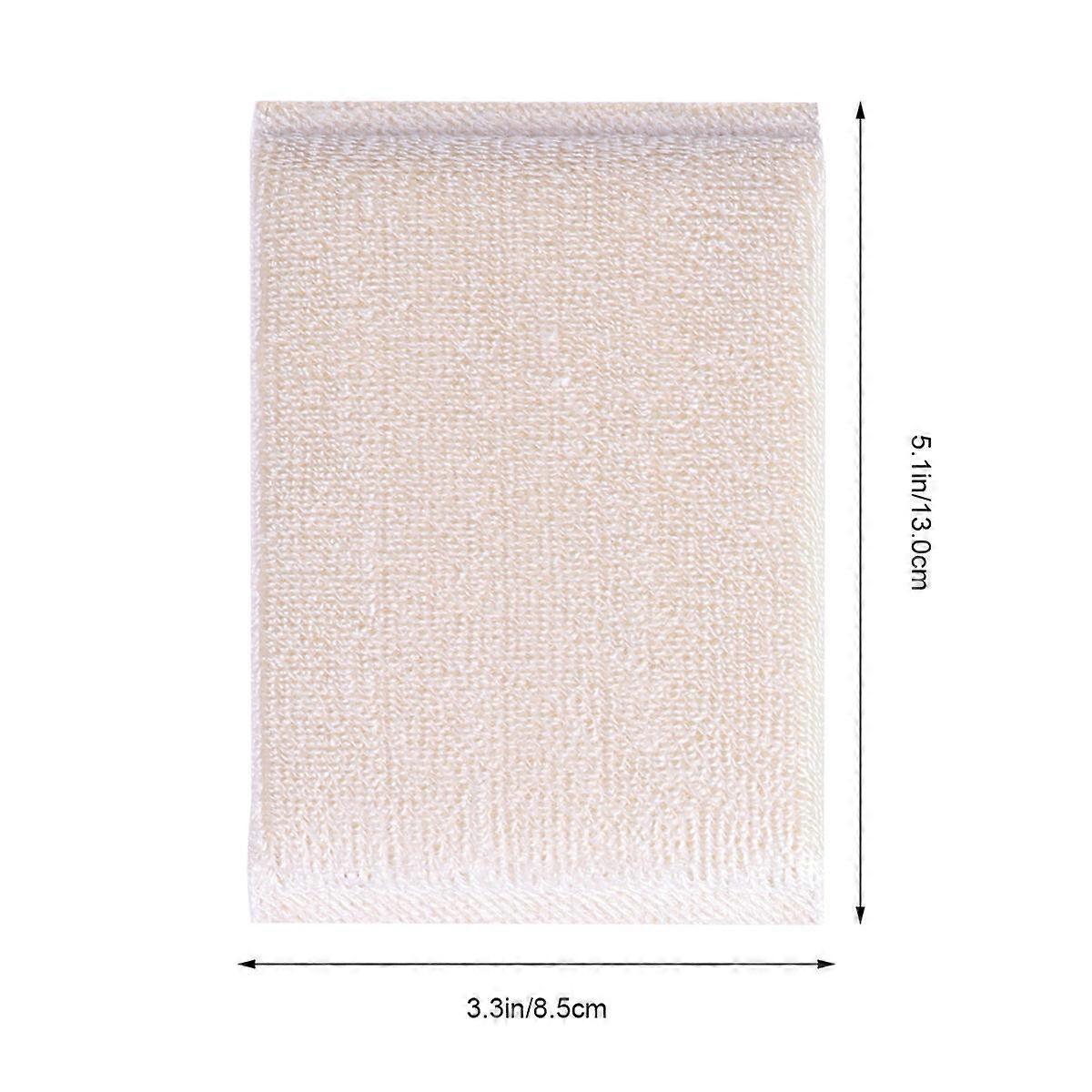 Scrub Sponge for Kitchen Use Bamboo Fiber Cleaning Sponge 3Pcs Set