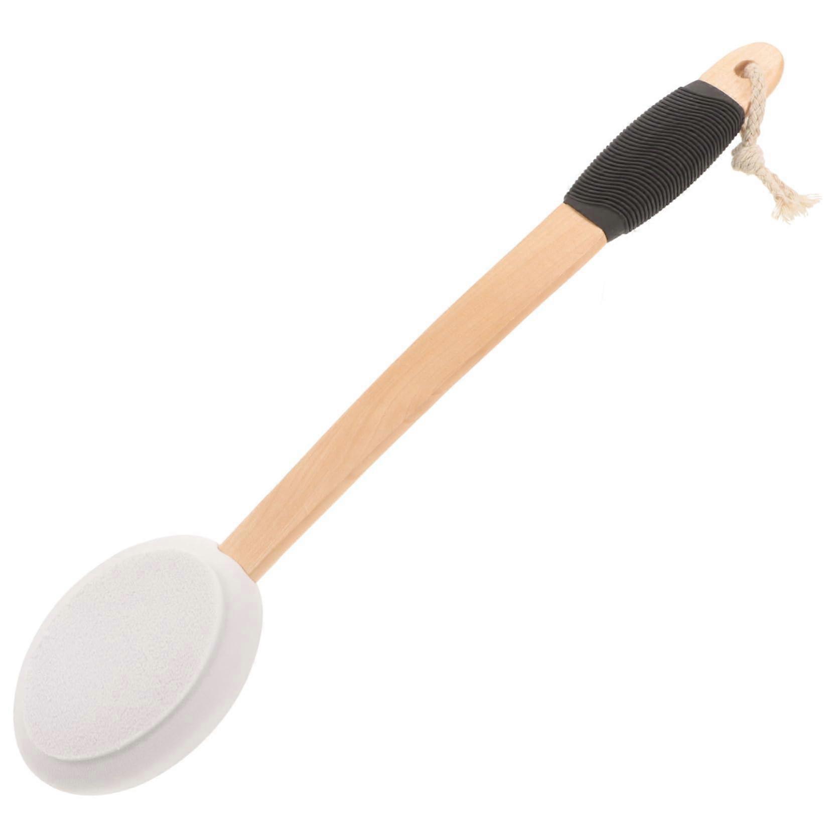 Bath Brush with Long Handle for Elderly Back Scrubber, Gentle Massage and Deep Cleaning Bristles