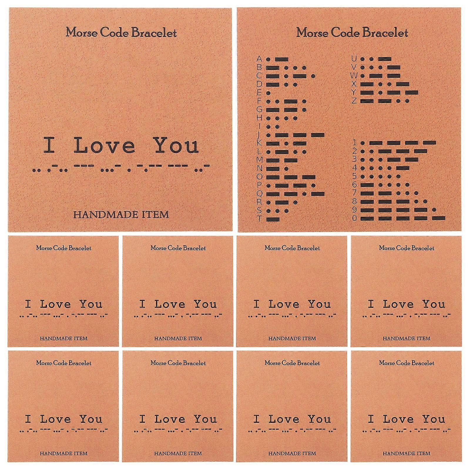 20pcs Morse Code Learning Card Educational Tool Letters Study Card For Beginners Kids Morse Code Alphabet For Learning Display Friendship Bracelet