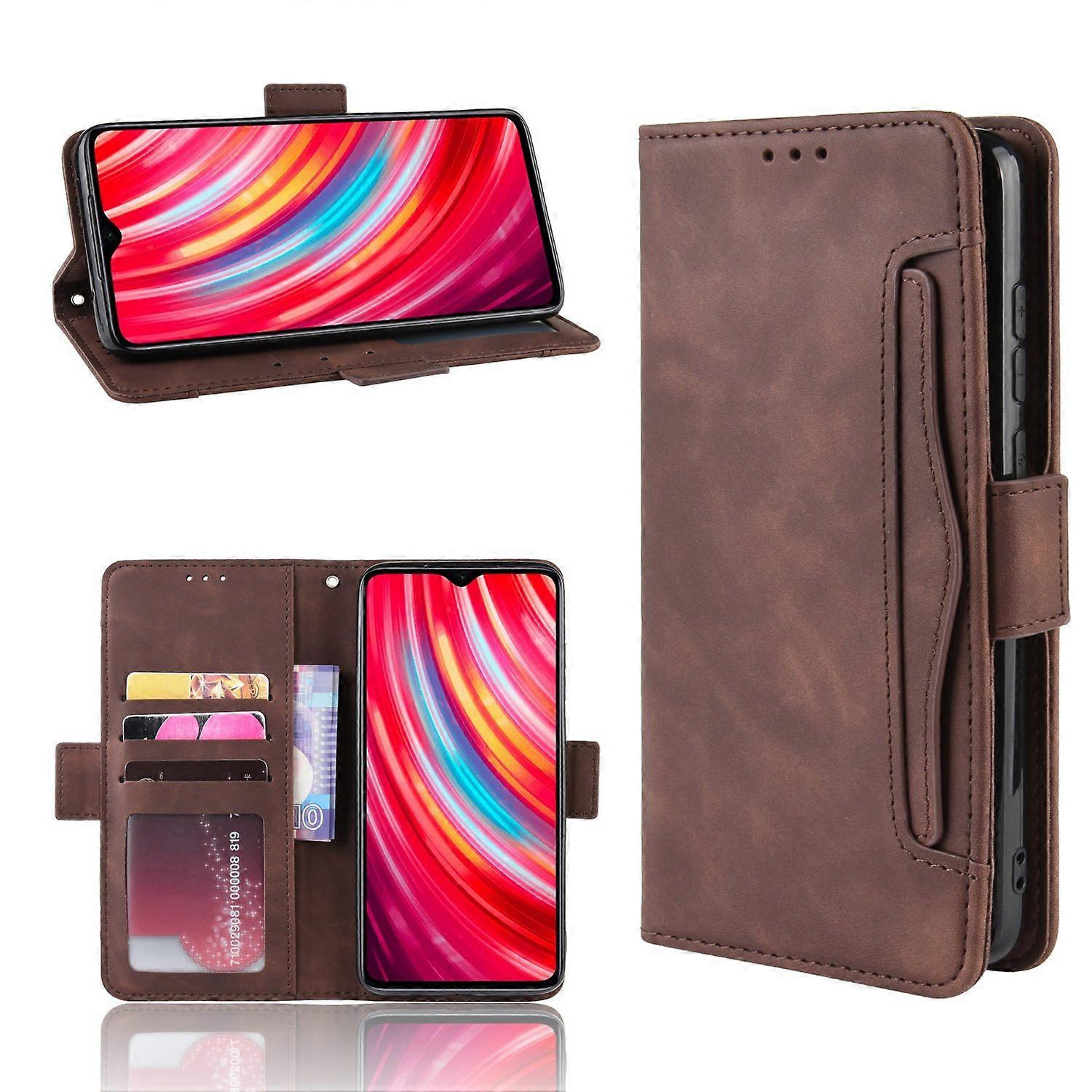 Multiple Card Slots Wallet Leather Phone Shell for Xiaomi Redmi Note 8 Pro