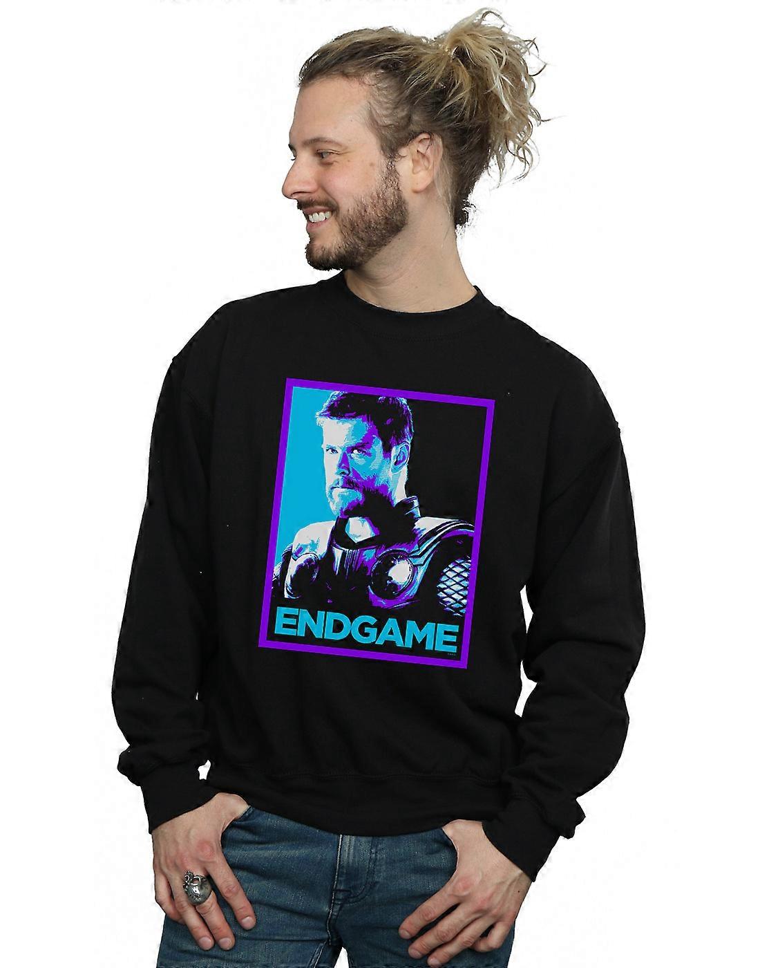 Marvel mäns Avengers Endgame Thor Poster Sweatshirt