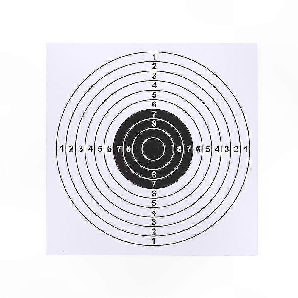100 Pack 14x14cm Archery Target Face for Arrow Bow Practice (White)
