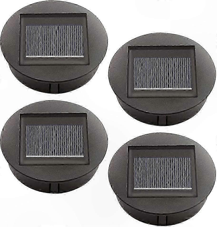 Solar Panel Lantern Cover Replacement, 4-Piece LED Solar Light Set