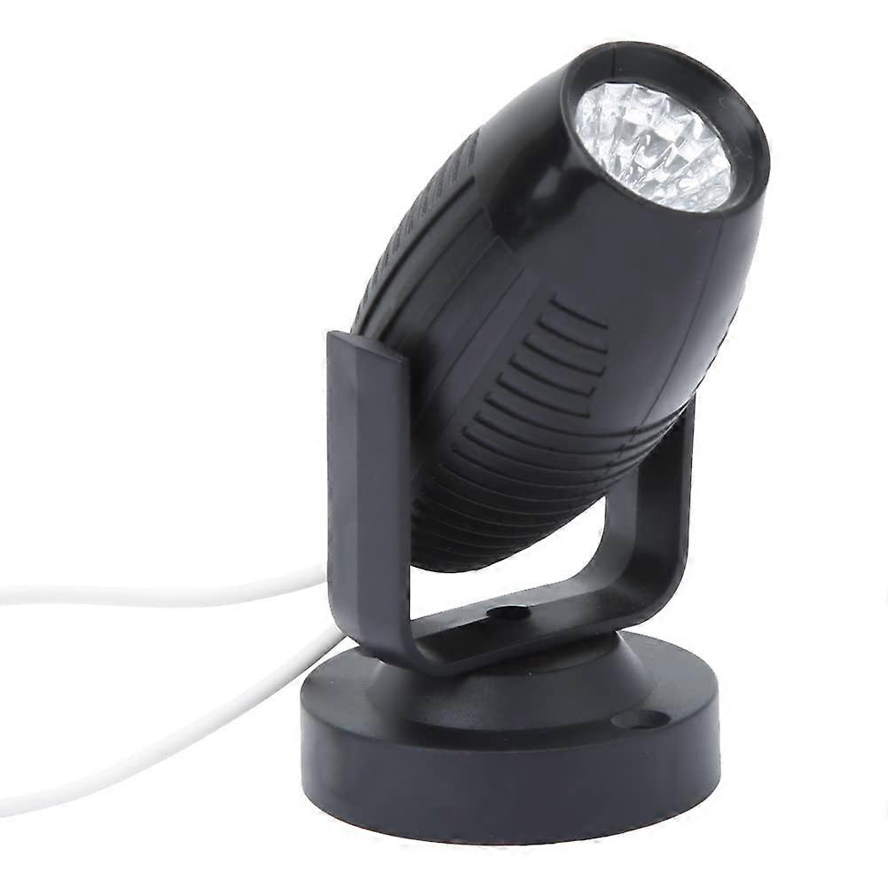 1W LED Stage Spotlight with Adjustable Angle, RGB Colors, Black Shell for Party Wedding