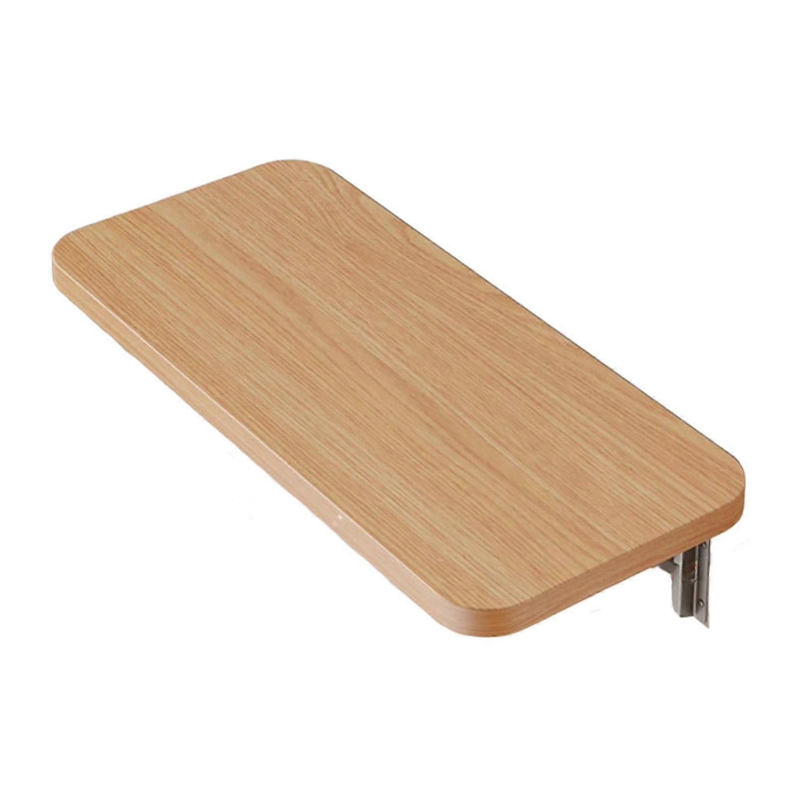 Foldable Wall Shelf Rustic Wooden Wall Mounted Folding Table Space Saving Storage Rack