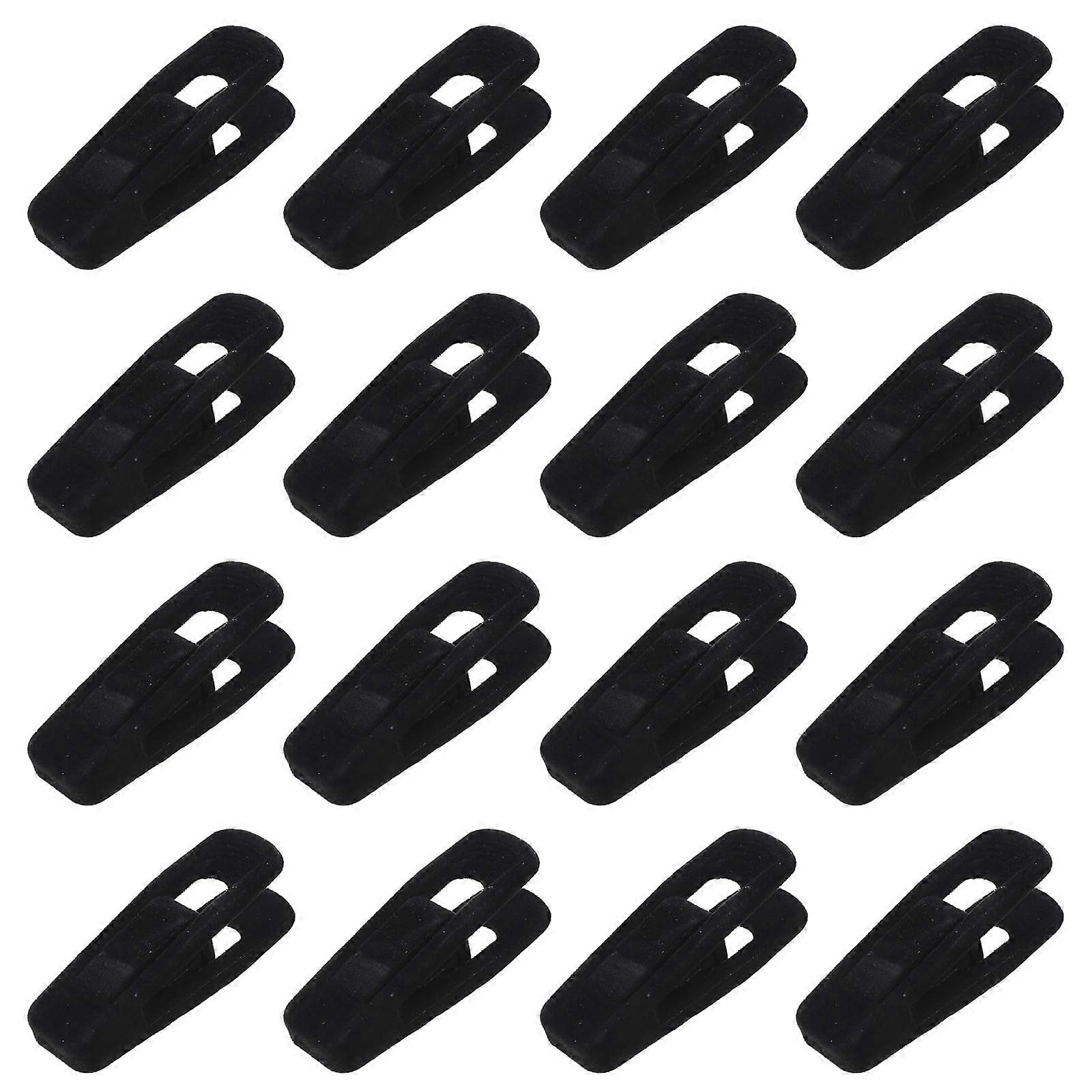 Pants Hanger Clips 20 Pcs Black Strong Grip Windproof Clothes Clips for Drying and Laundry