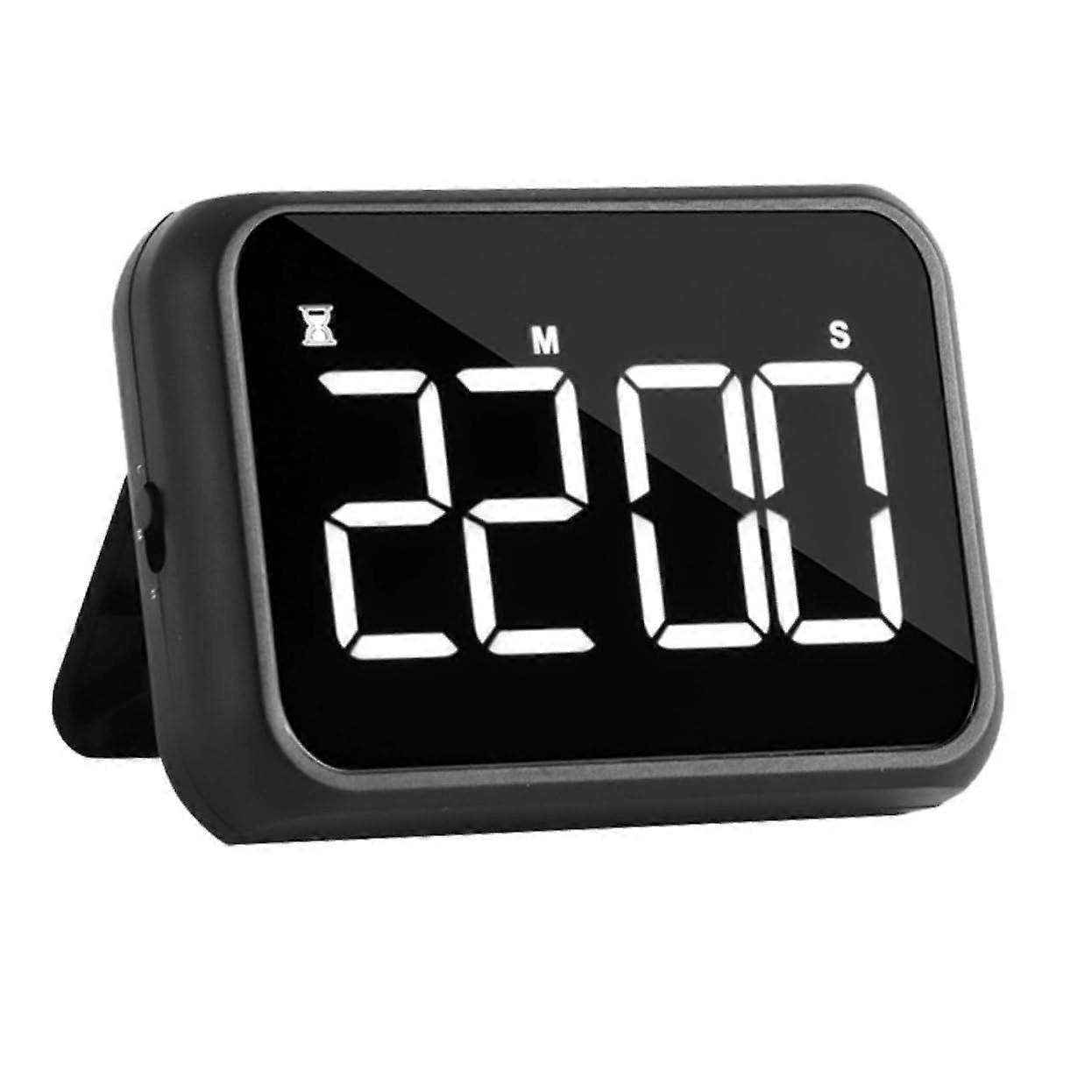 Kitchen Timer with Large LED Display, Rechargeable Magnetic Digital Countdown Alarm for Cooking and Baking