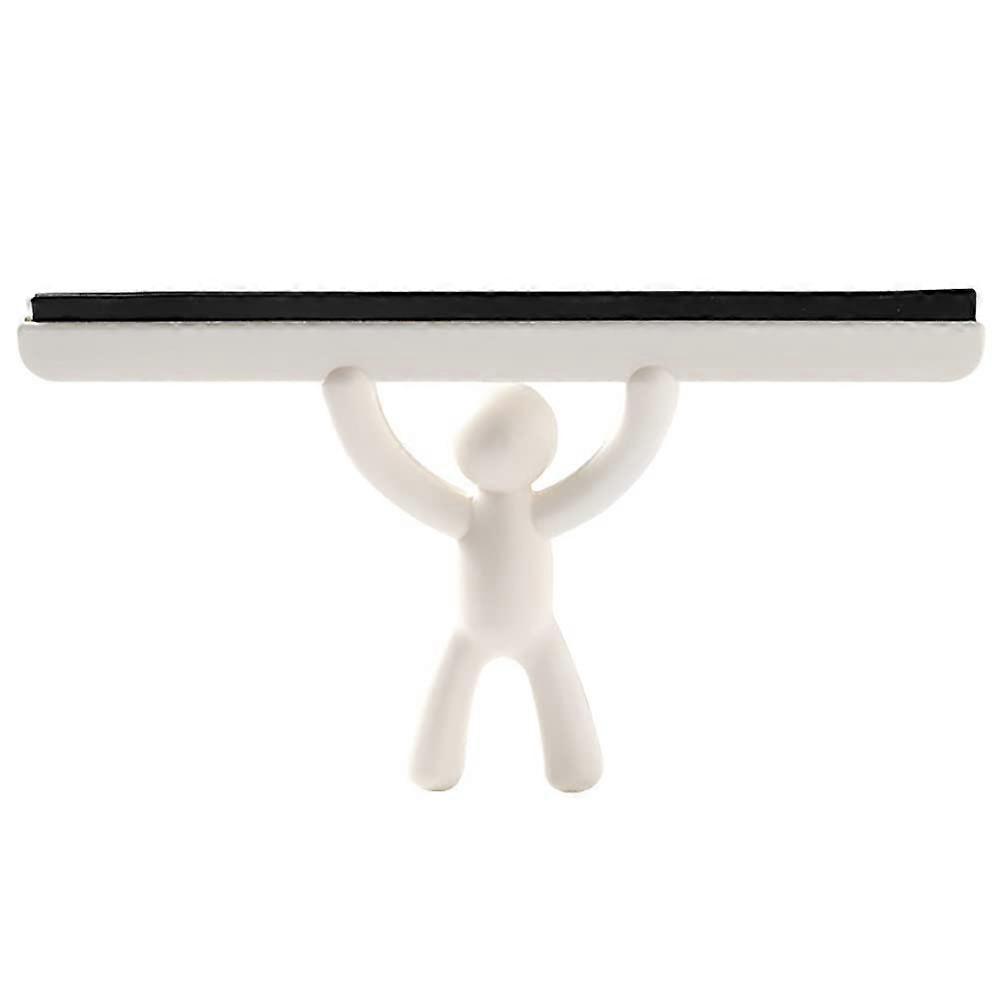 Window Squeegee with 25.5cm Wide Silicone Blade for Scratch MultiSurface Cleaning, White