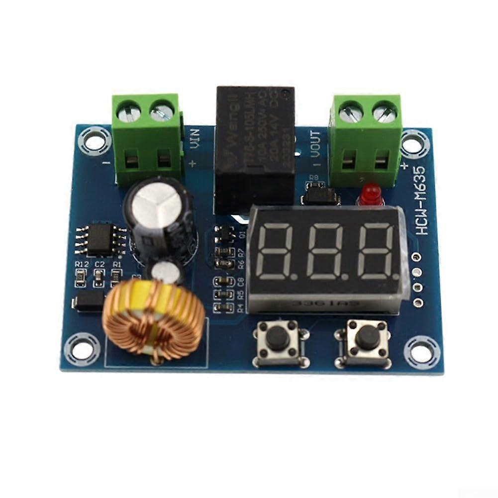 1236V Battery Protection Module with LED Display, Programmable Low Voltage Disconnect for LiIon and LeadAcid
