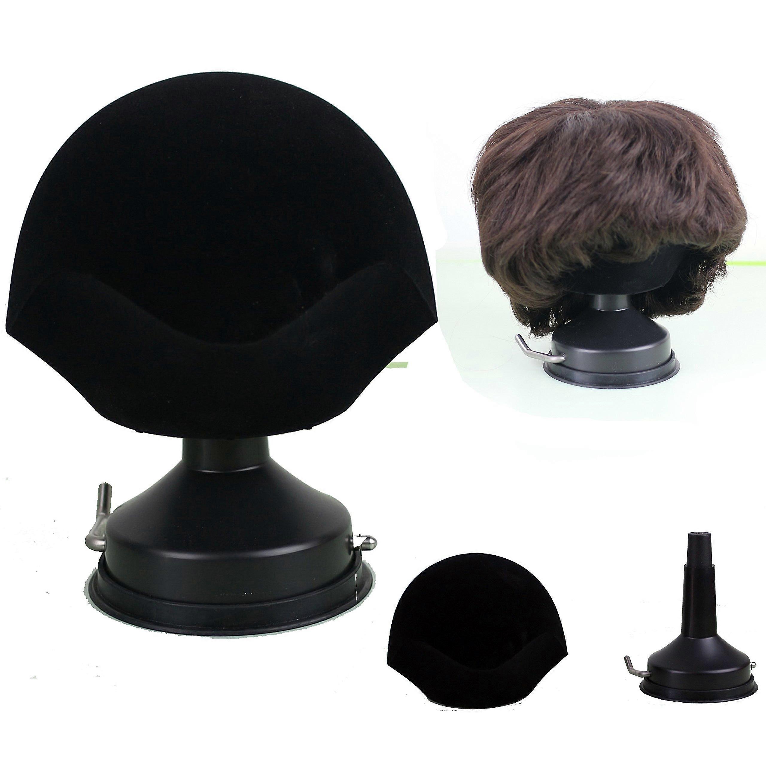 Mannequin Head Stand with Tray and Secure Suction Base for Wig Display and Storage