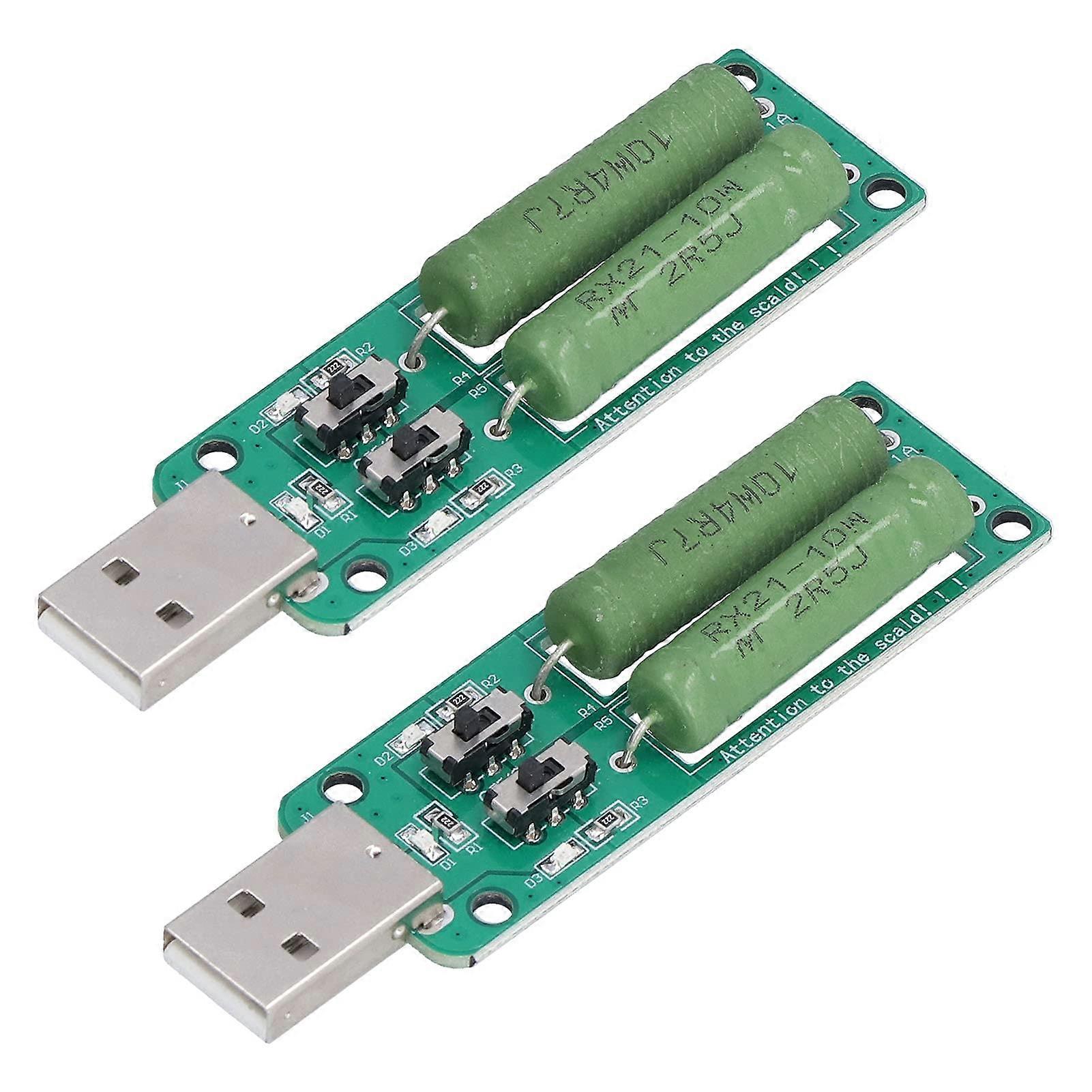 USB Load Tester with Adjustable Electronic Load 1A 2A 3A for Power Bank and Charger