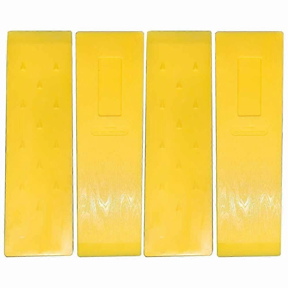 4 Pack 12 Inch Tree Felling Wedges Set, ABS Plastic Logging Wedges for Tree Fall Control, Yellow