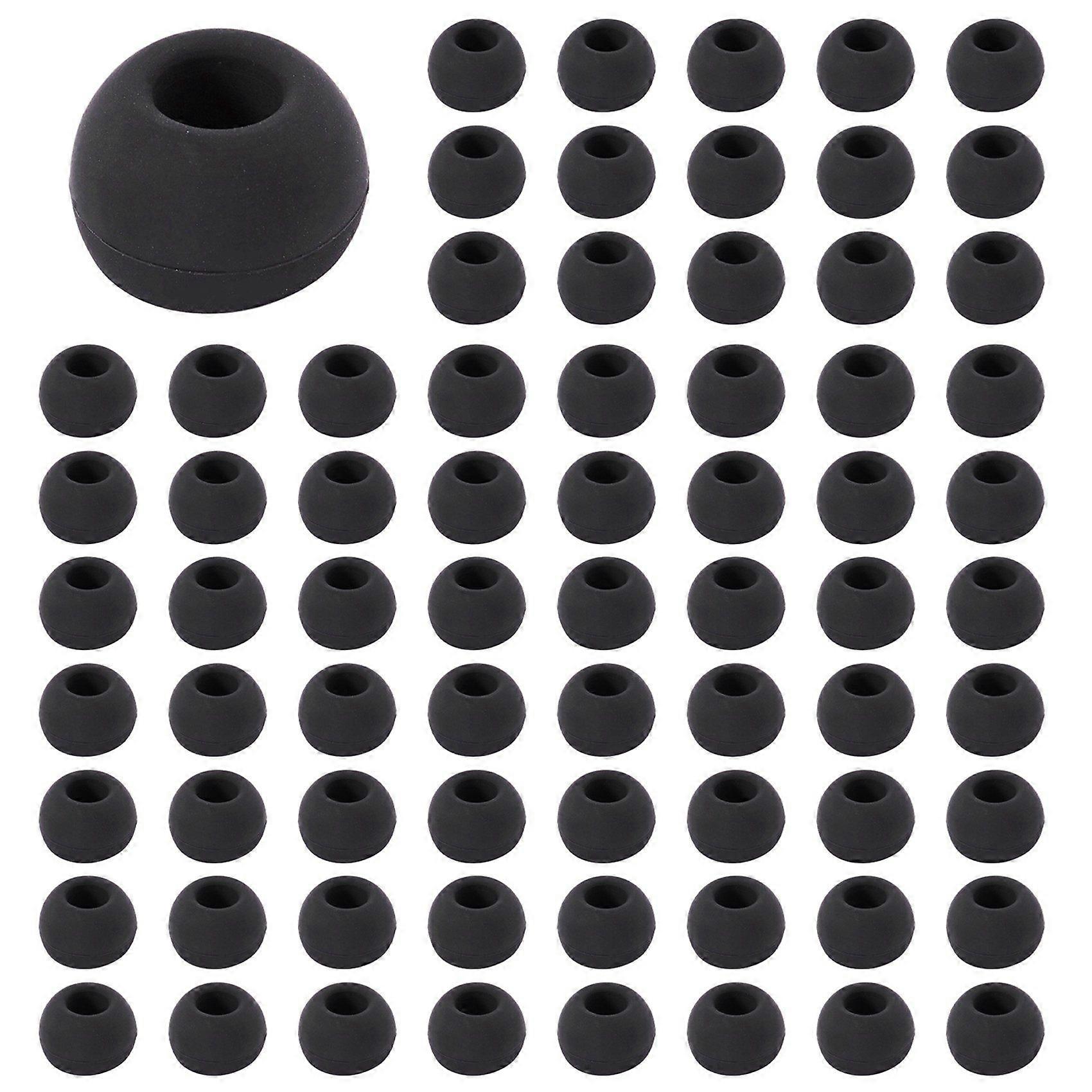 150 Pcs Black Earbuds Earpiece in Ear Buds Tip Cover Replacement