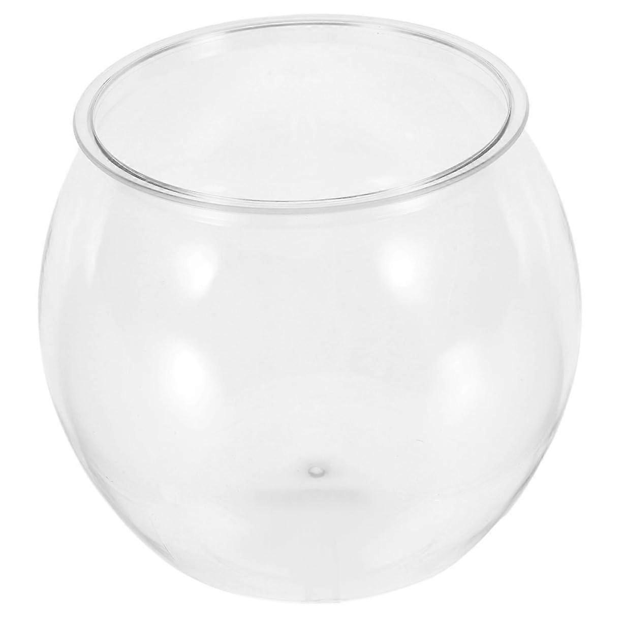 Desktop Fish Tank for Betta, Round Unbreakable Globe Aquarium, Compact Modern SpaceSaving Design