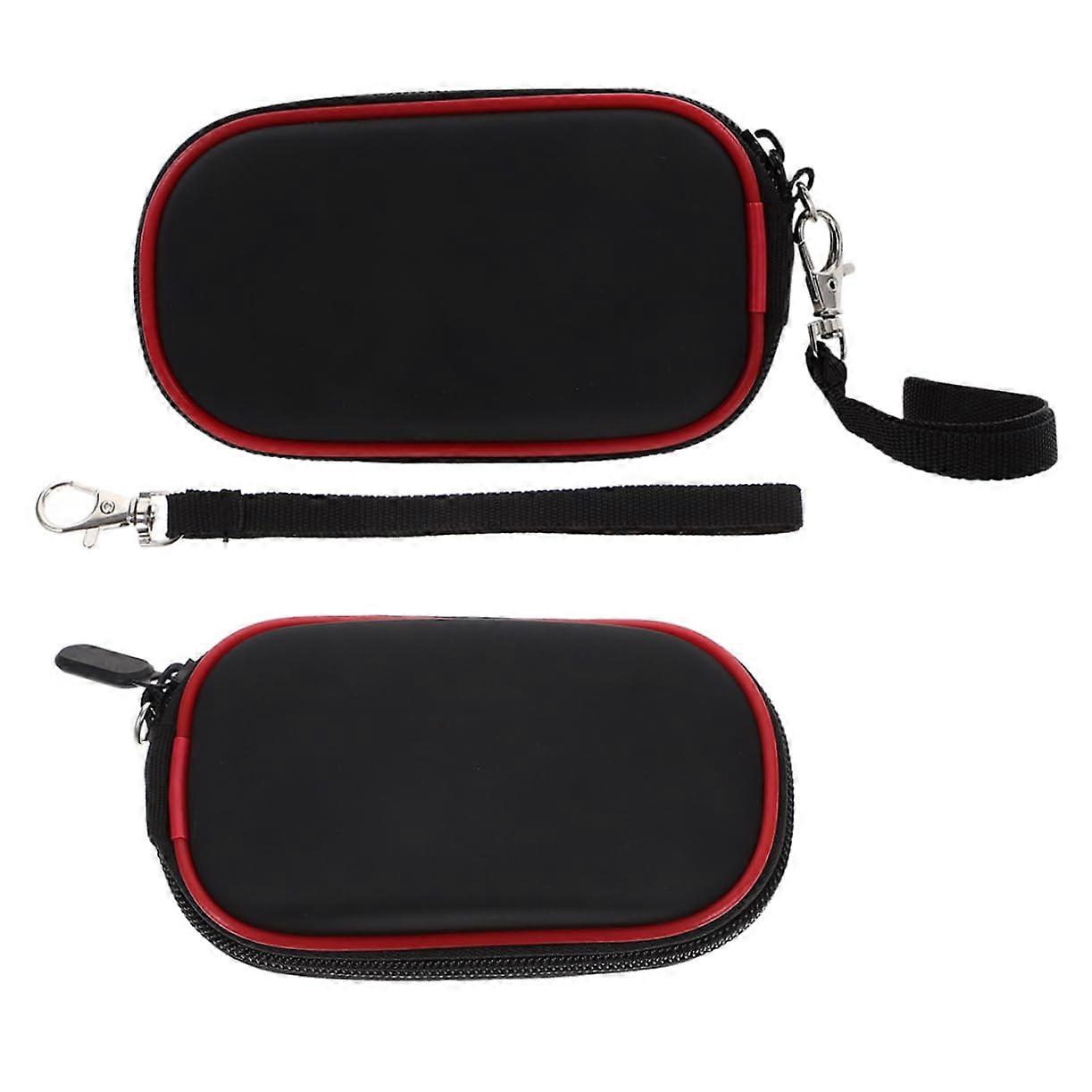 Microphone Carrying Case and Travel Electronics Organizer, Compact Protective Storage Bag Black