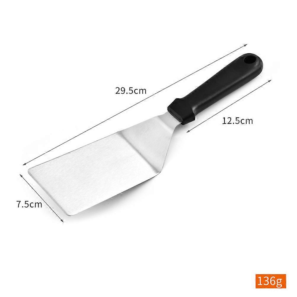 Stainless Steel for Kitchen Use 2Pcs Plastic Handle Spatulas