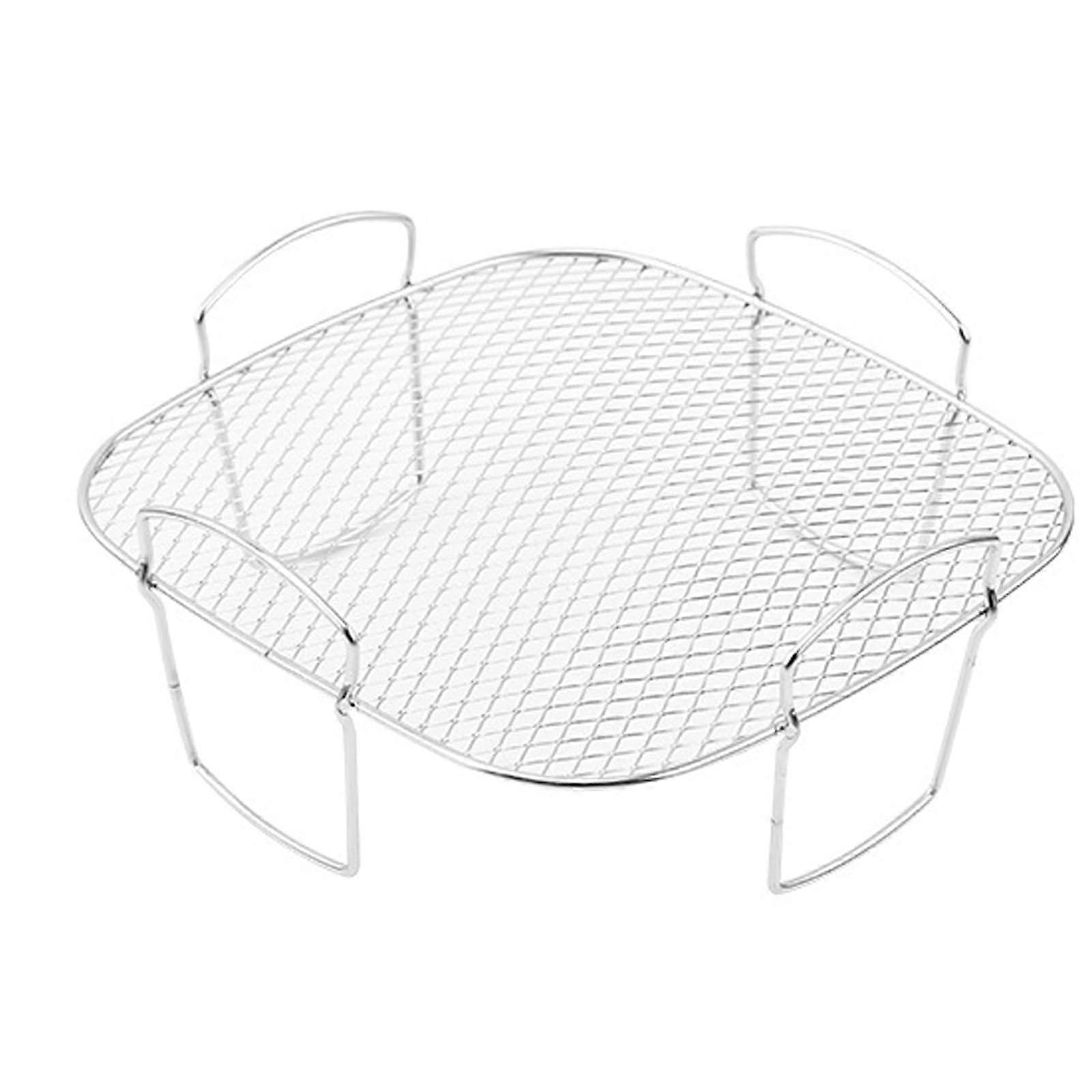 304 Stainless Steel Stackable Air Fryer Rack with Rustproof Durable Mesh for Dehydrating and Cooking