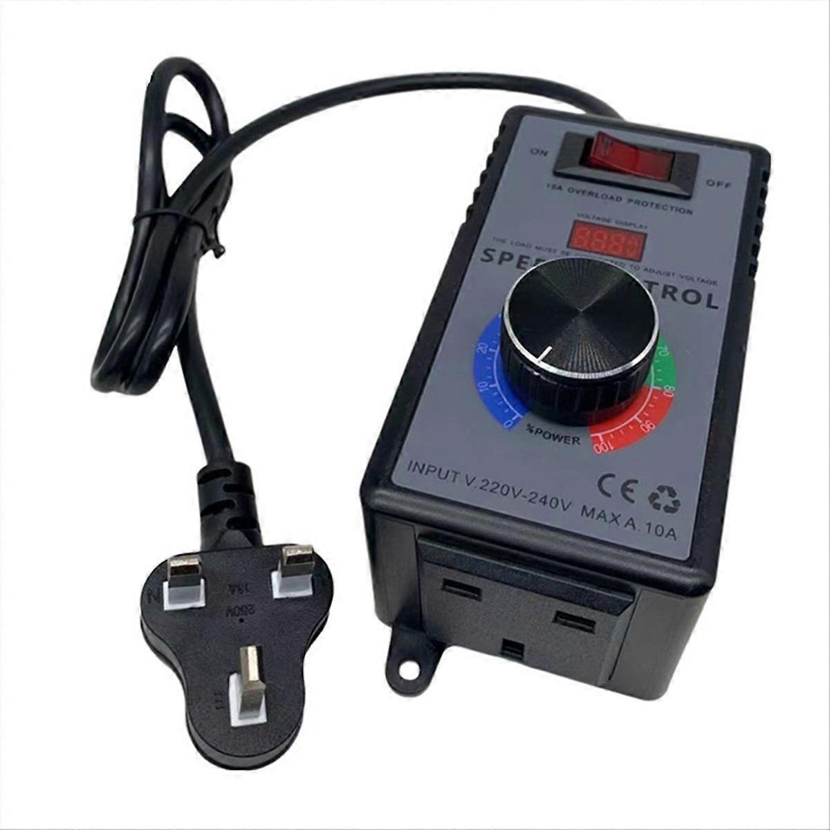 Electronic voltage regulator 220VAC Motor Speed Controller UK plug