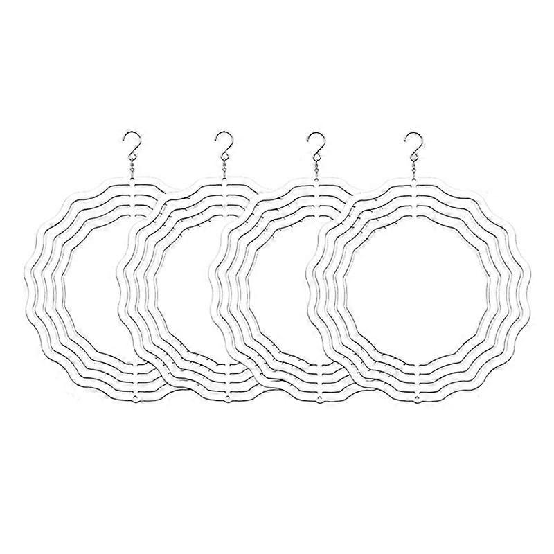 4 Pack 8 Inch Sublimation Wind Spinner Blanks