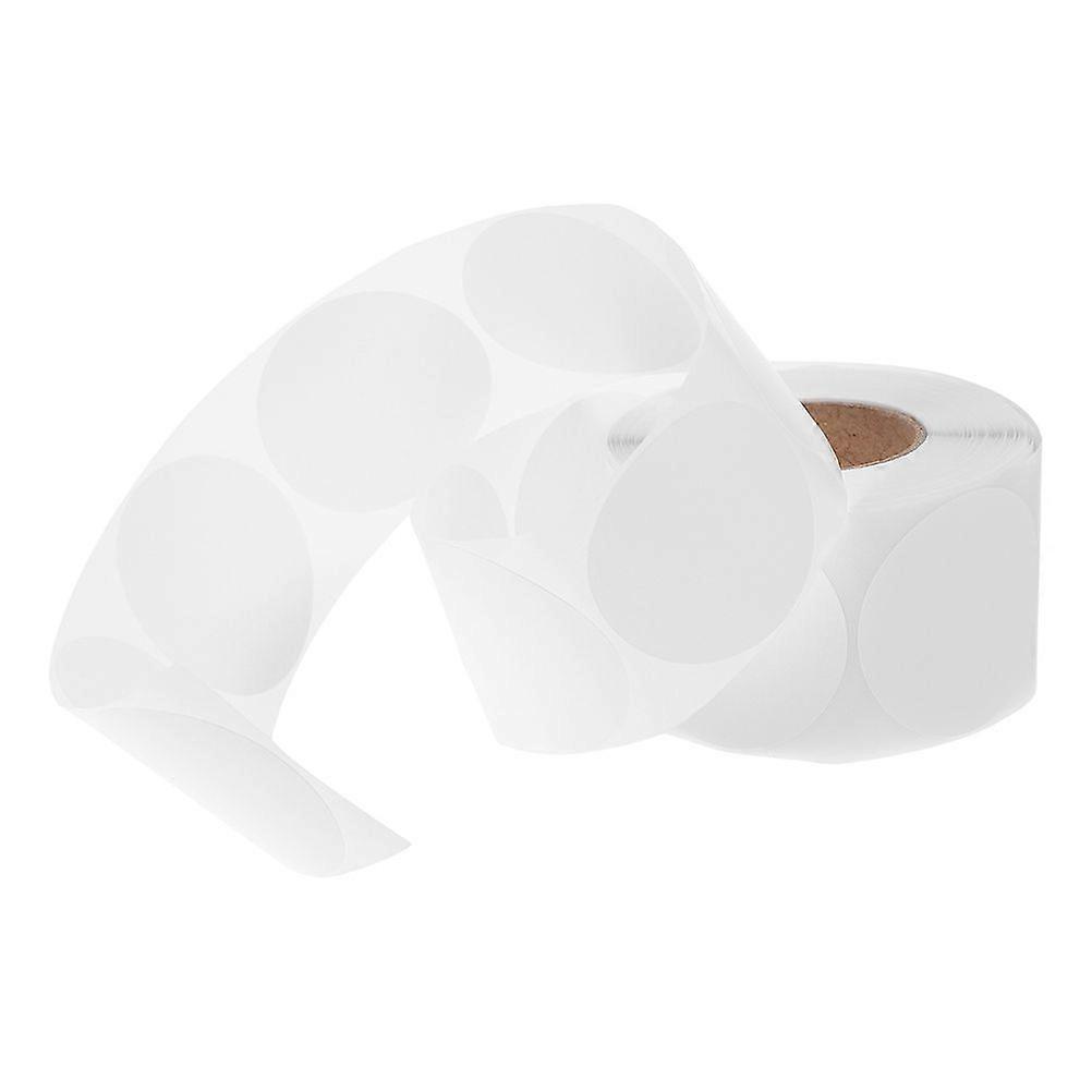 500pcs Code Dot Stickers: White Color Coding Label Round Blank Stickers Removable Writable Circle Adhesive Labels For Marking Organizing Packaging