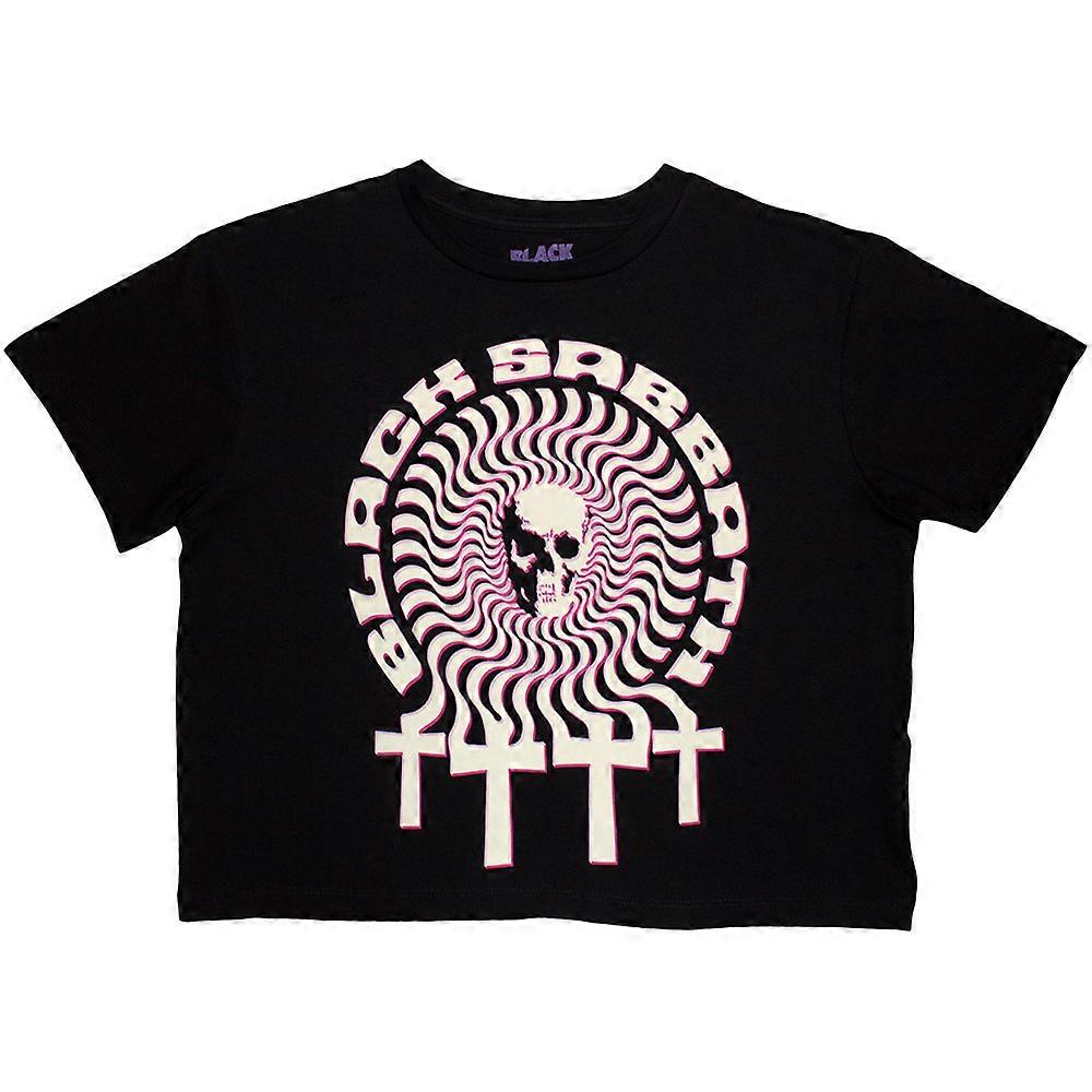 Black Sabbath Hypnotic Skull Crop Top