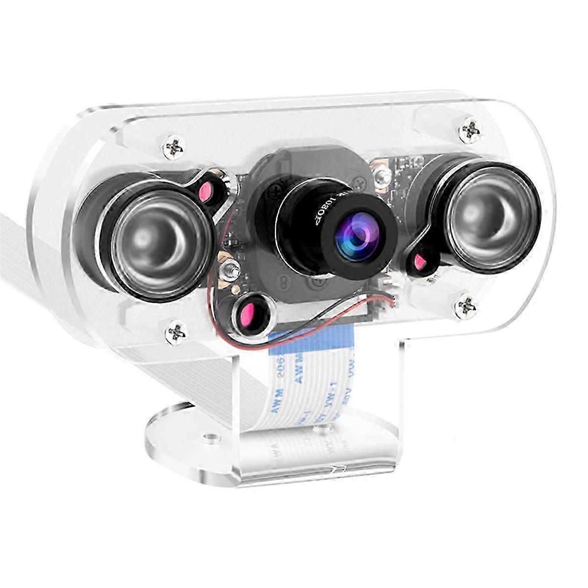 For Raspberry Pi 4B Camera with Holder and Cable IR Camera Module 5MP