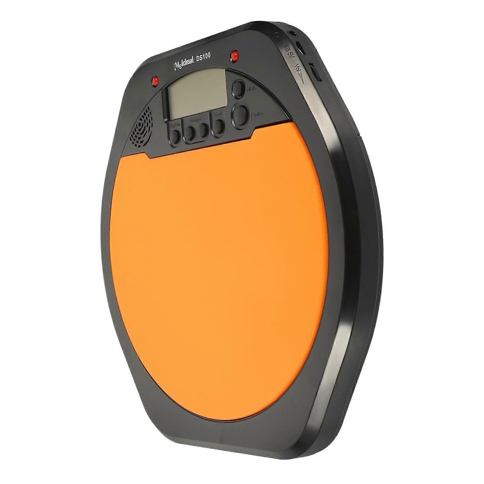 Electronic Drum Practice Pad with LCD Display and Builtin Metronome Stand for Beginners