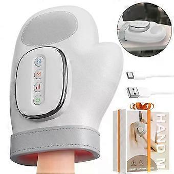 Handmassagegerät mit Wärme- und Kompressionsfunktion, elektrisches Handmassagegerät bei Arthritis und Karpaltunnelsyndrom, Schmerzlinderung für Handgelenk und Finger