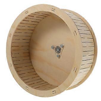 1pc Holz Stumm Hamster Lauf Rad Chinchilla Hamster Rad Sport Spielzeug