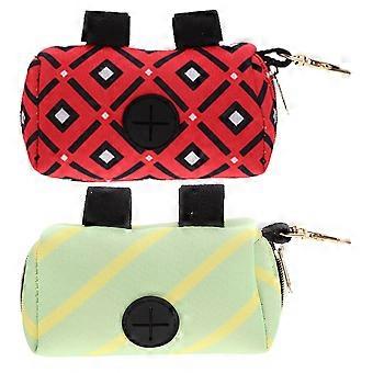 Dog Poop Bag Holder Portable Dispenser for Storage 2Pcs Polyester