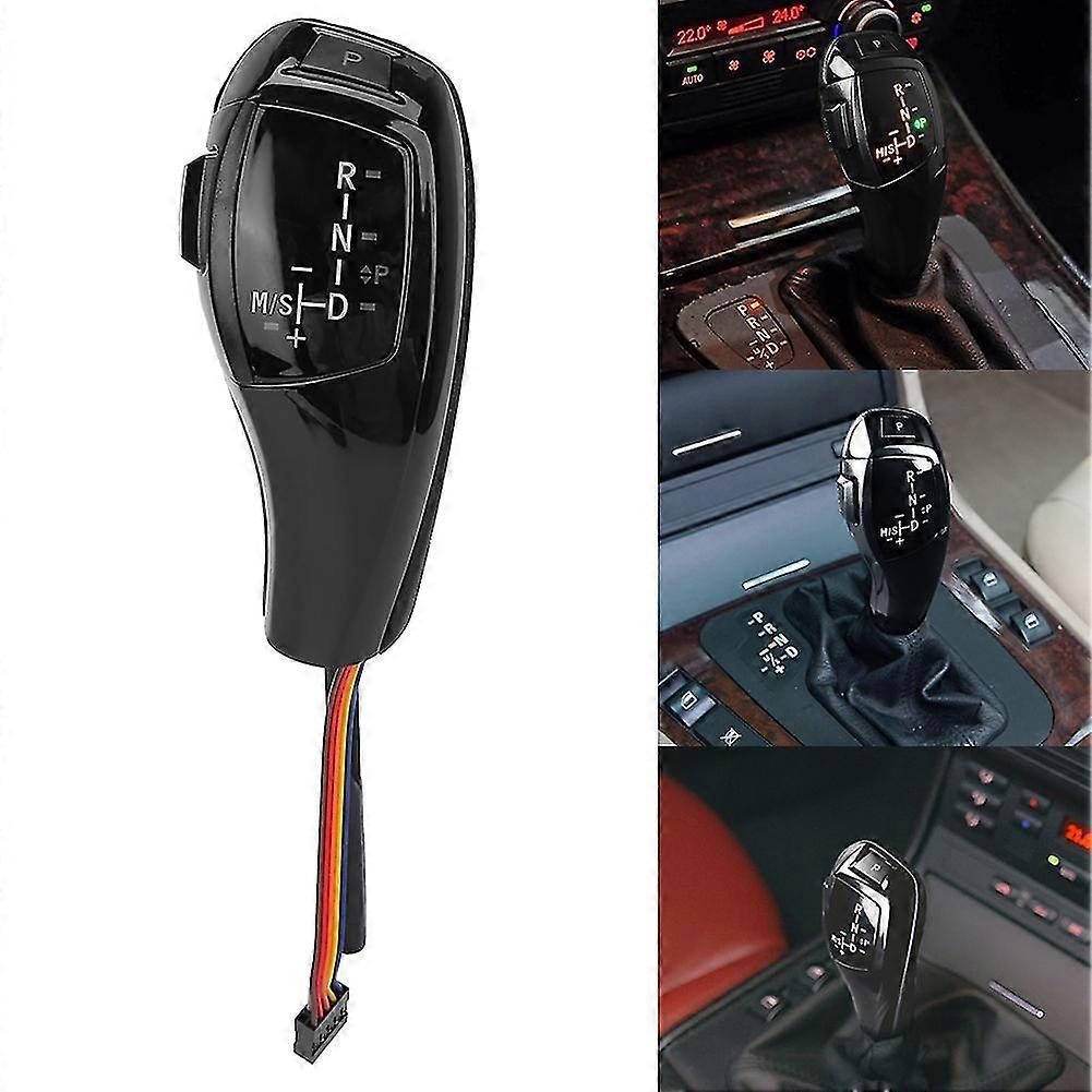 Electric LHD LED Gear Shift Knob Kit compatible with E46 E60 E61 Glossy Black