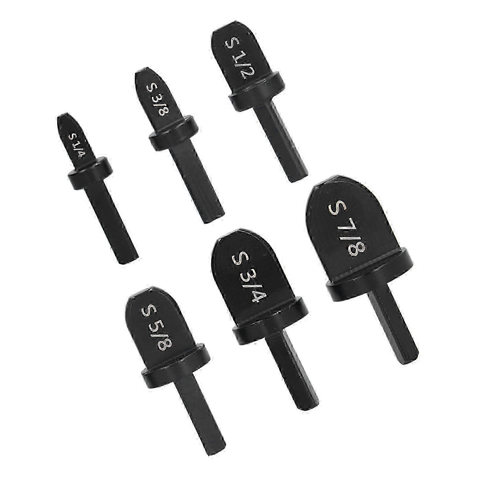 6Pcs Swaging Tool Drill Bit Set Convenient Practical Wide Application Tube Expander Drill BitTriangular Shank