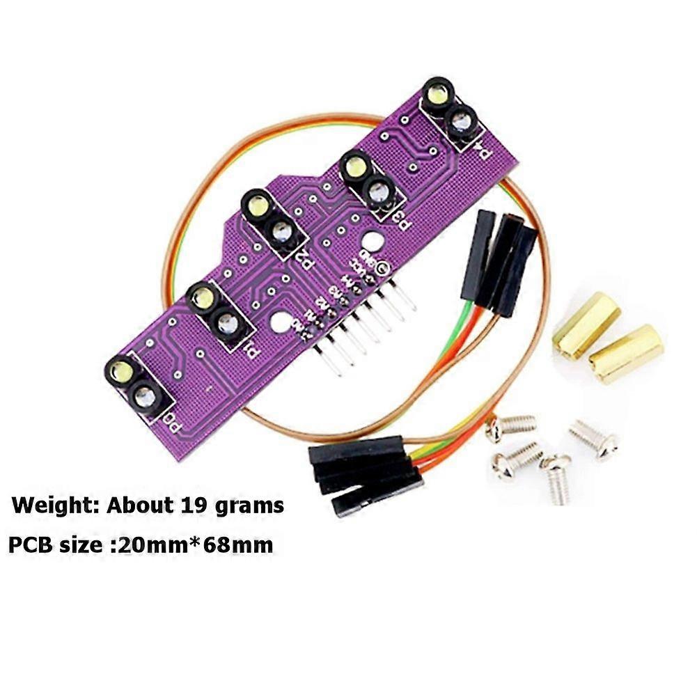 5-Way Analog Line Follower Sensor Optical Patrol Module Analog Grayscale Sensor