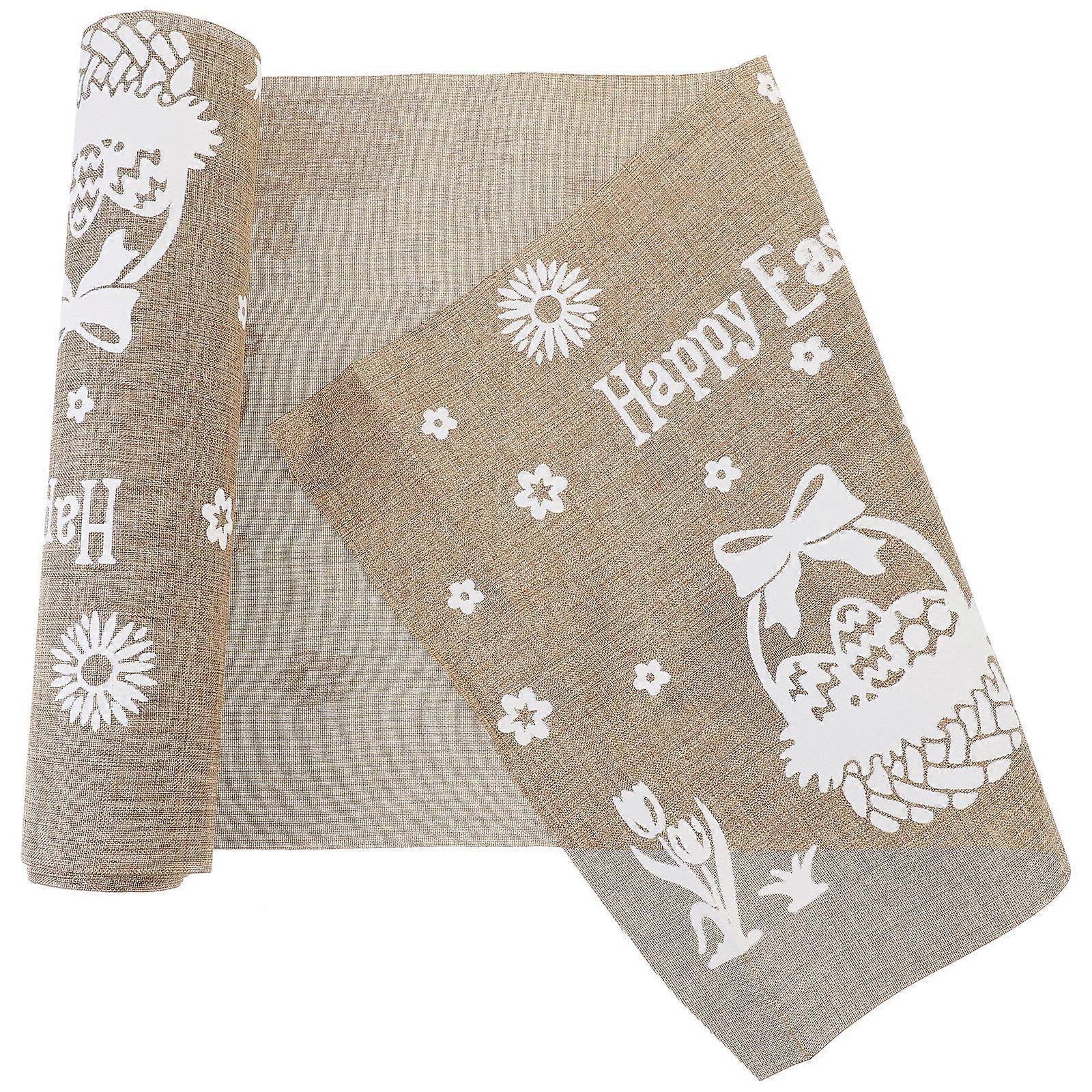 Easter Table Runner Decorative Table Cover for Easter Party Usage