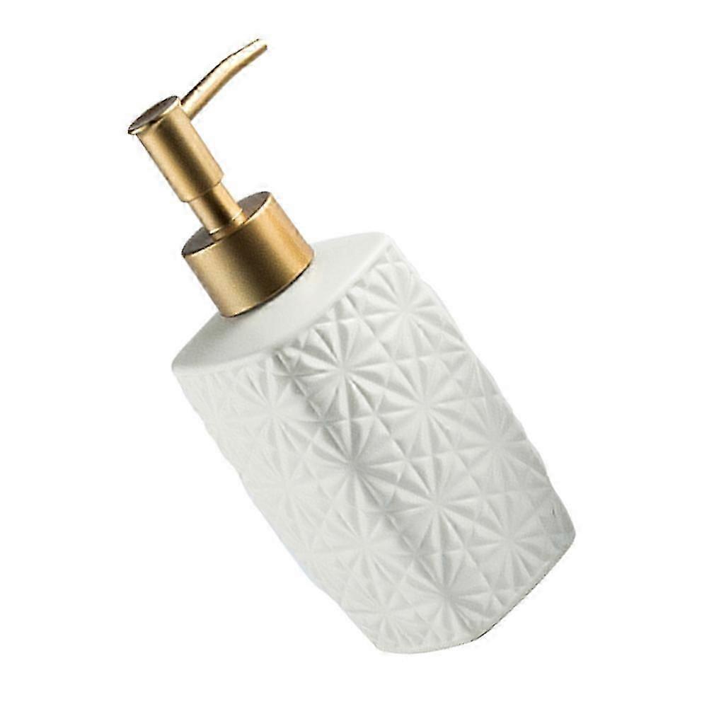 Simple Style Ceramic Shampoo Pump Bottle for Home Use