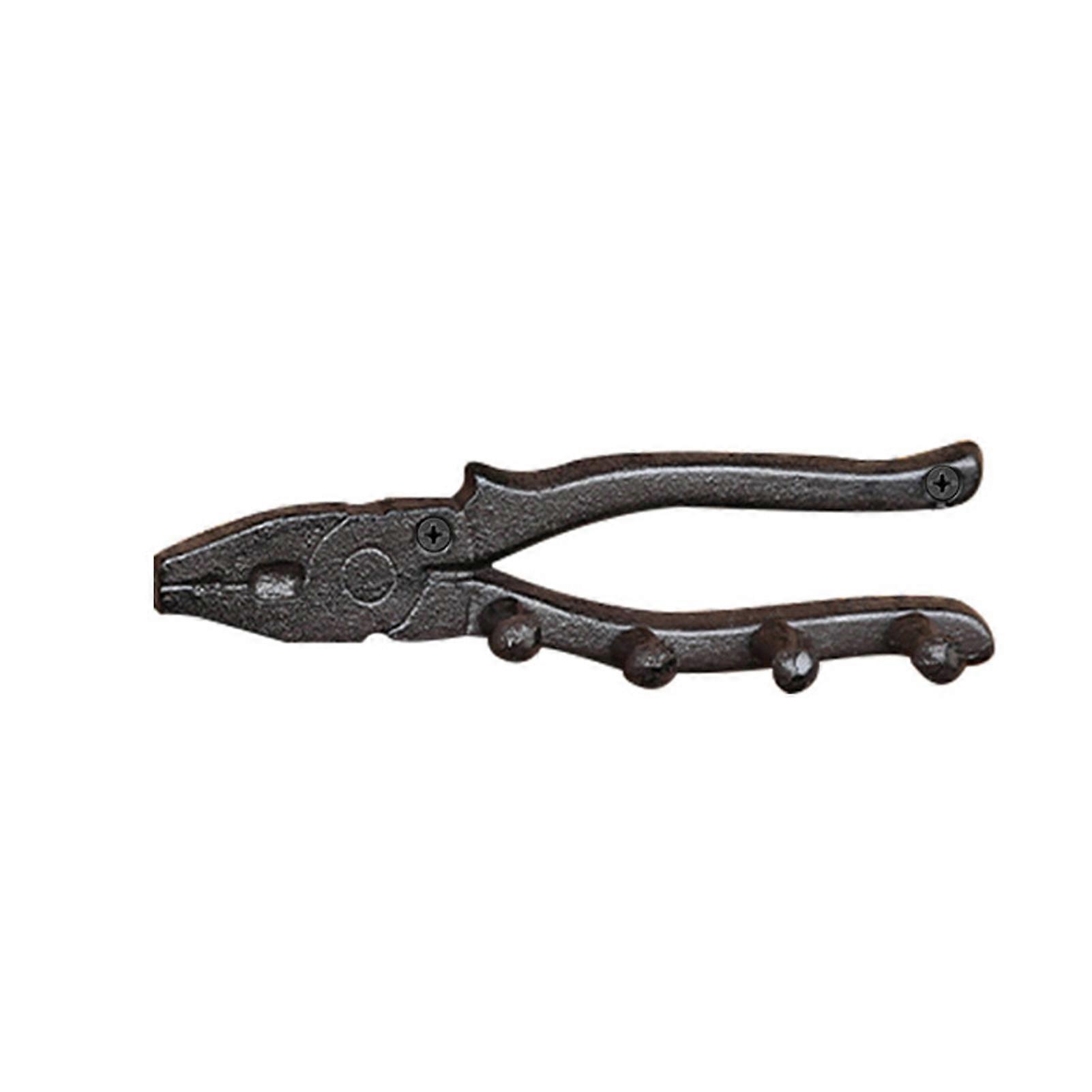 Cast Iron Tool Wall Hook Rustic Garage Workshop Key Holder Decor