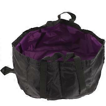 Portable Folding Water Basin for Travel Outdoor Camping 12L Bucket Purple