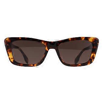 Okulary przeciwsłoneczne Fendi FE40185I z napisem 52N Dark Havana Green