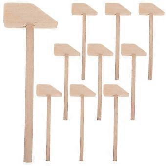 Small Hammer Toys for Kids Use 10Pcs Mini Wooden Mallets Set