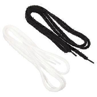 2 Pairs Flat Shoelace Plush Wide Shoestring Outdoor Casual Shoe Accessory