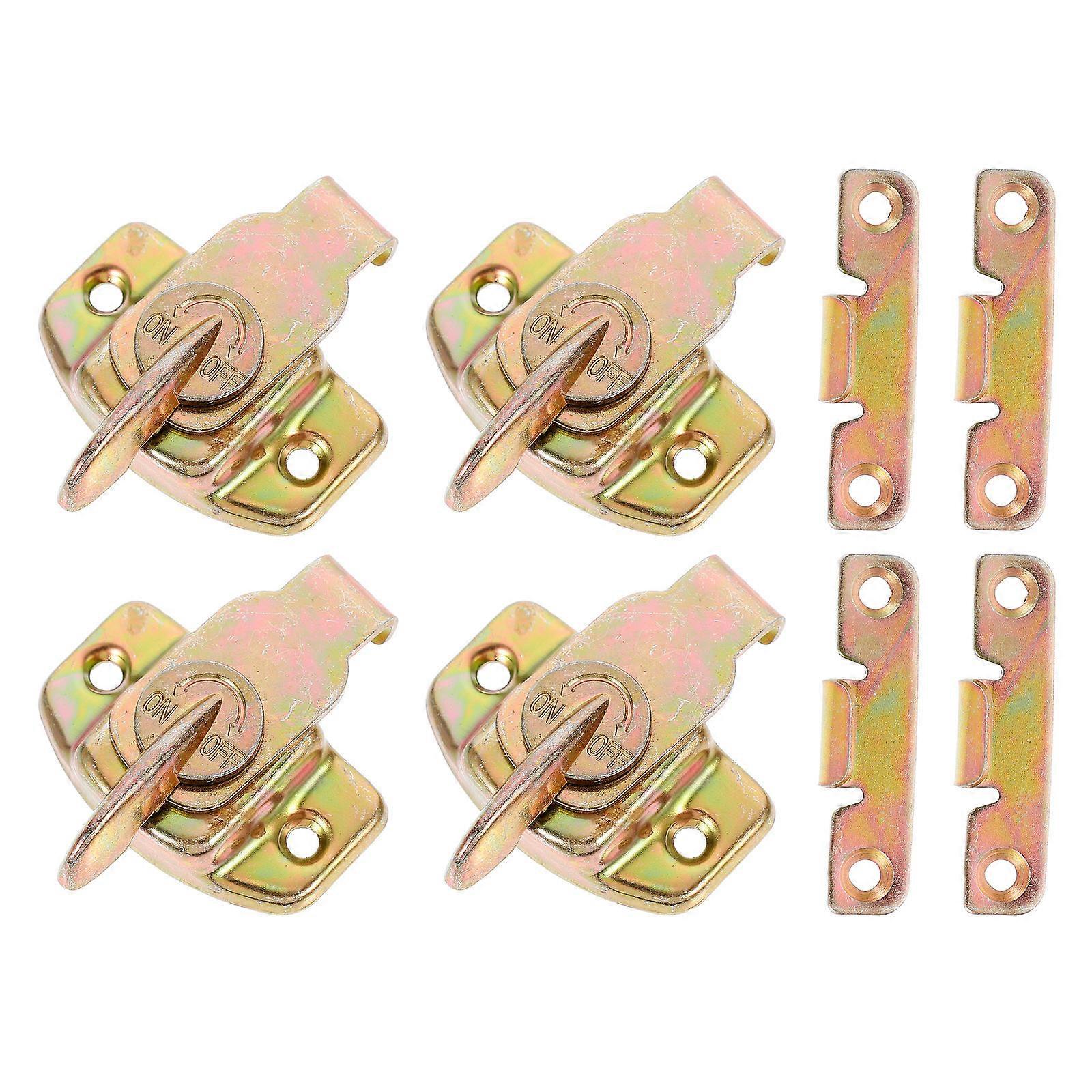 4pcs Table Buckles Iron Table Locks Dining Table Connector Door Cabinet Buckle