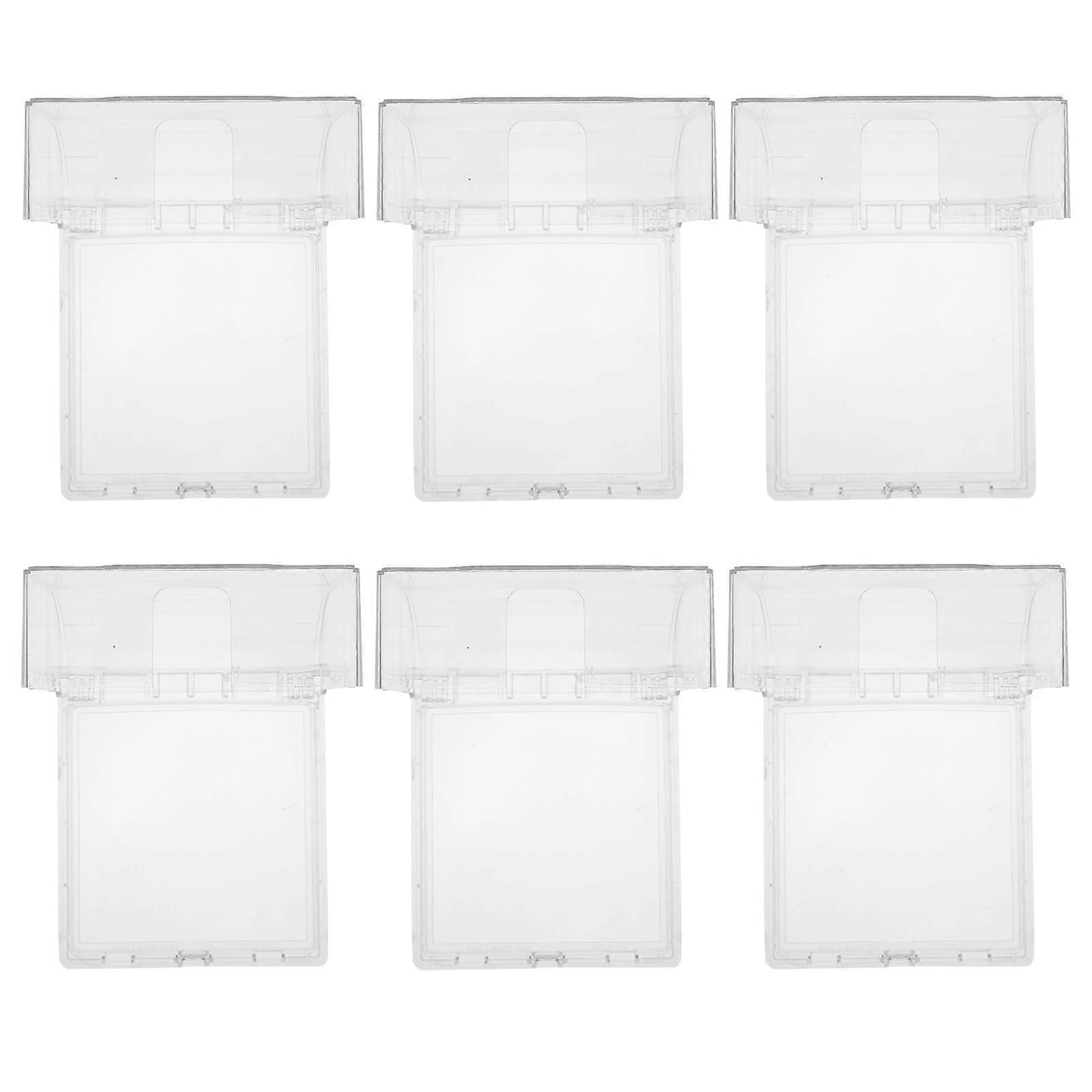 6Pcs Waterproof Box 86 Type Wall Switch Socket Panel Practical Box Protectors