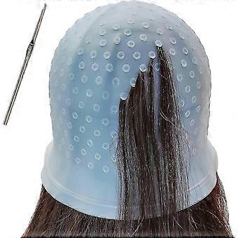 Silicone Highlighting Cap, Highlighting Cap And Hook, Hair Dye Cap, Hair Frosting Cap, Highlighting Frosting Cap Ce