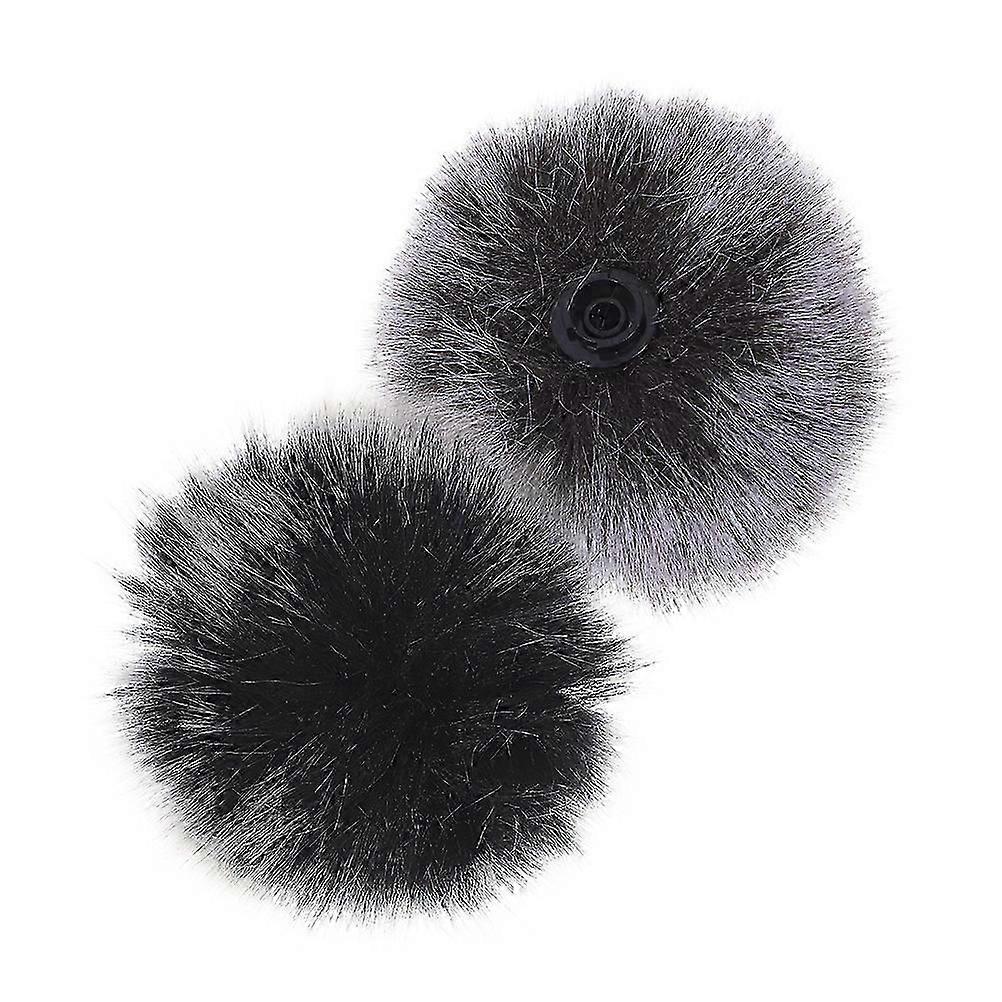 Furry Lavalier Microphone Windscreen for Microphone 4Pcs Windproof Covers