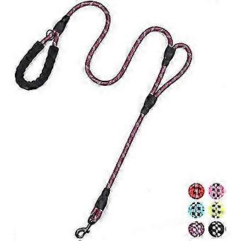Strong Dog lead 6ft Long with the Padded Handles,Duty,Reflective Double Handle Training Dog Lead compatible with Large Dogs or Medium Dogs(Purple)