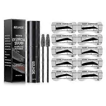 Eelhoe Of Men's Hairline Portable Eyebrow Powder Repair Shadow Refill Hairline Modified Eyebrow Print Filling Hairline