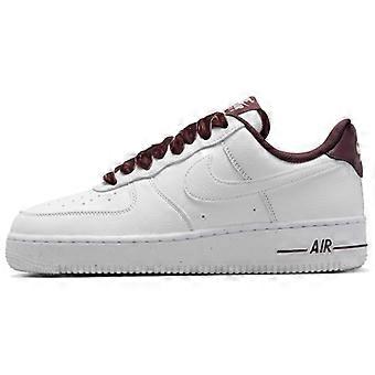 Nike Air Force 1 Læder Skateboardsko Dame Hvid Rød HV4403-600