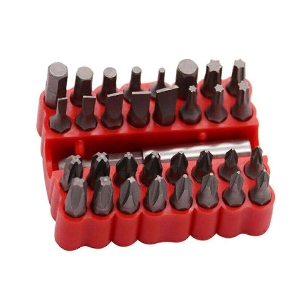 33Pcs Hollow/Solid Tips Electric Screwdriver Torx Spanner Security Bit Head Set QinHai